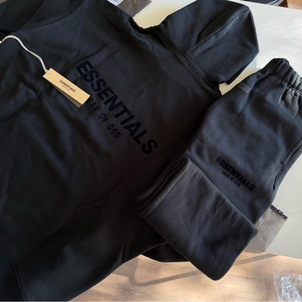 Essentials Black Loungewear Set